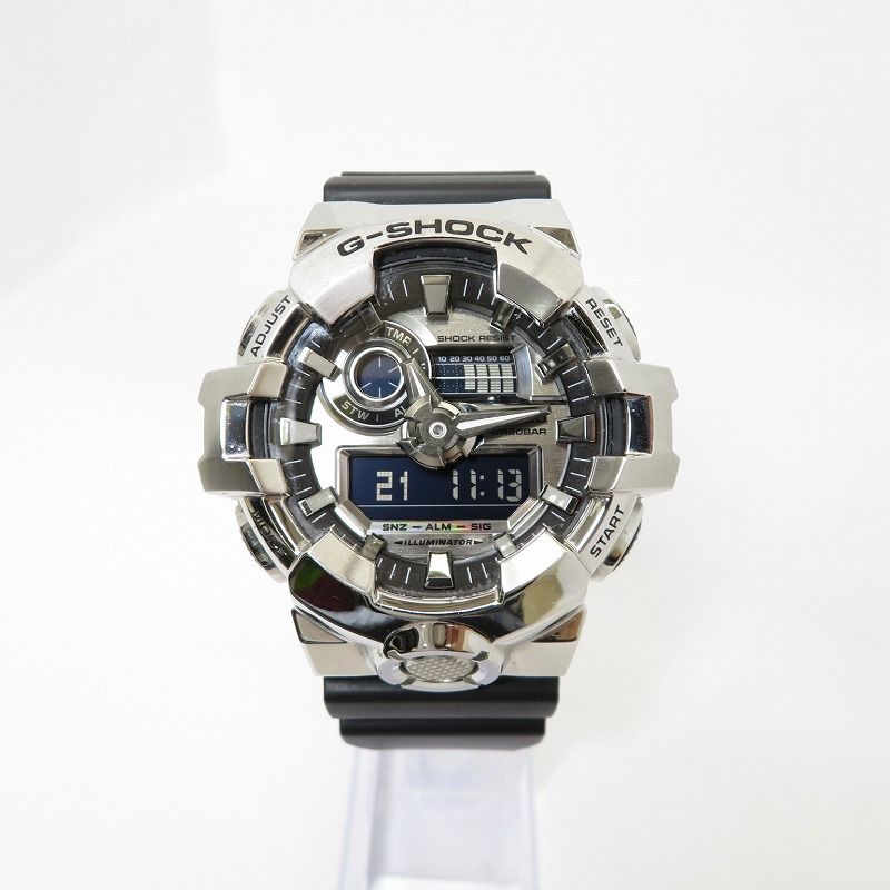 瀬戸大橋店 G-SHOCK ジーショック 腕時計 アナデジクオーツ ANALOG-DIGITAL 700 SERIES GM-700-1AJF シルバー 131