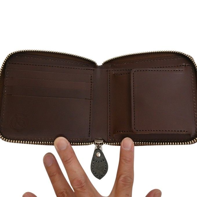 KC,s ケイシイズ ビルフォールド ラウンドジップ ウォレット