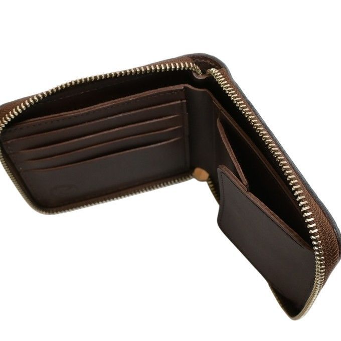 Kc's ケイシイズ ビルフォールド　財布　 ラウンドジップ エレファント　象革 KC,s ケイシイズ ケーシーズ ビルフォード ラウンドジップ