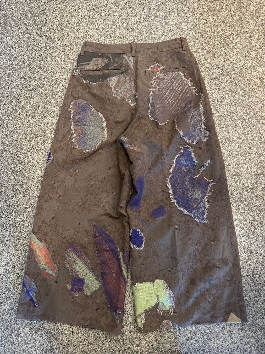 Haat ISSEY MIYAKE レーヨン混紡 ワイドクロップドパンツ