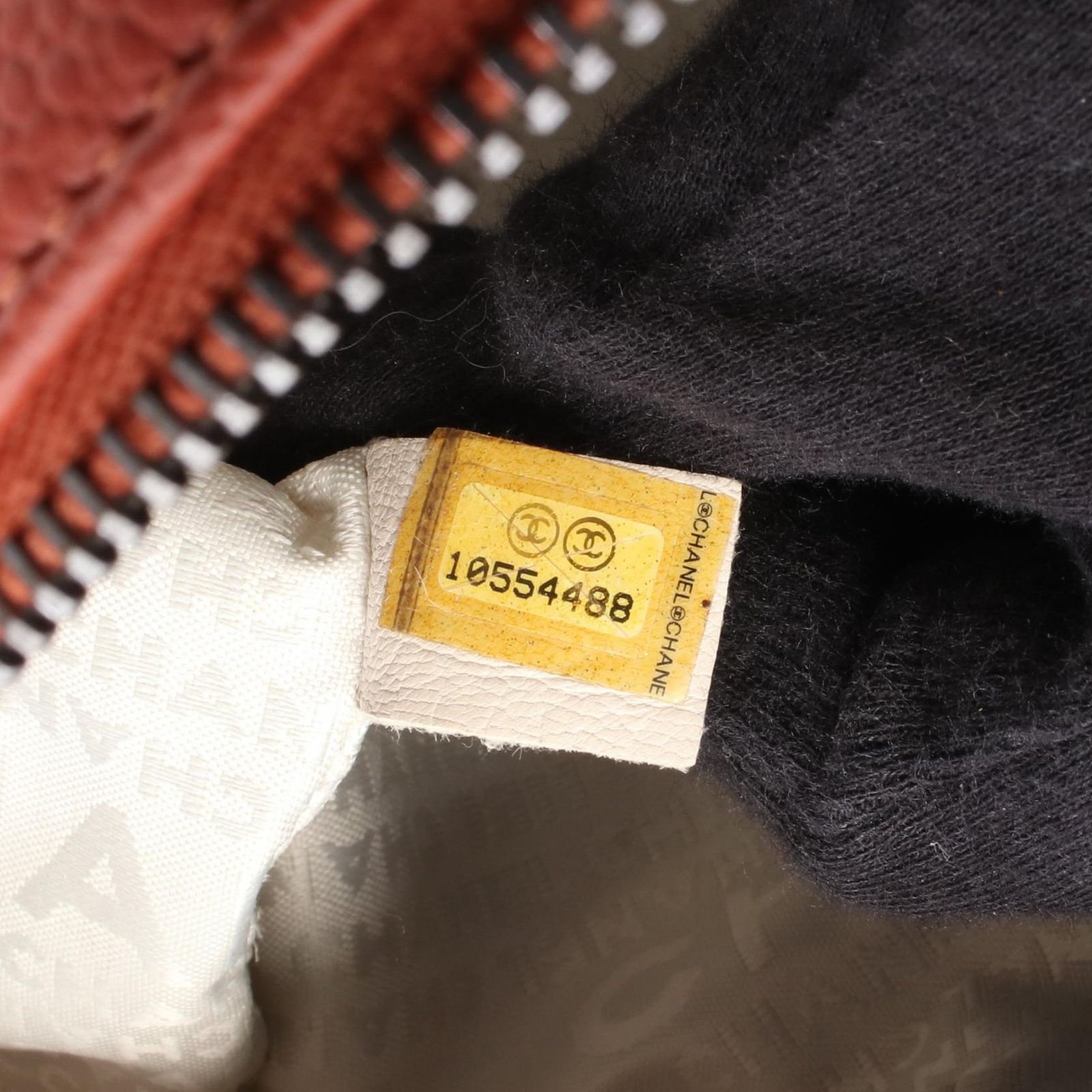 シャネル CHANEL ボストンバッグ チョコバー ダークオレンジ レザー チョコバー ボストンバッグ レディース Used A GINKGOPHARMACY_COM