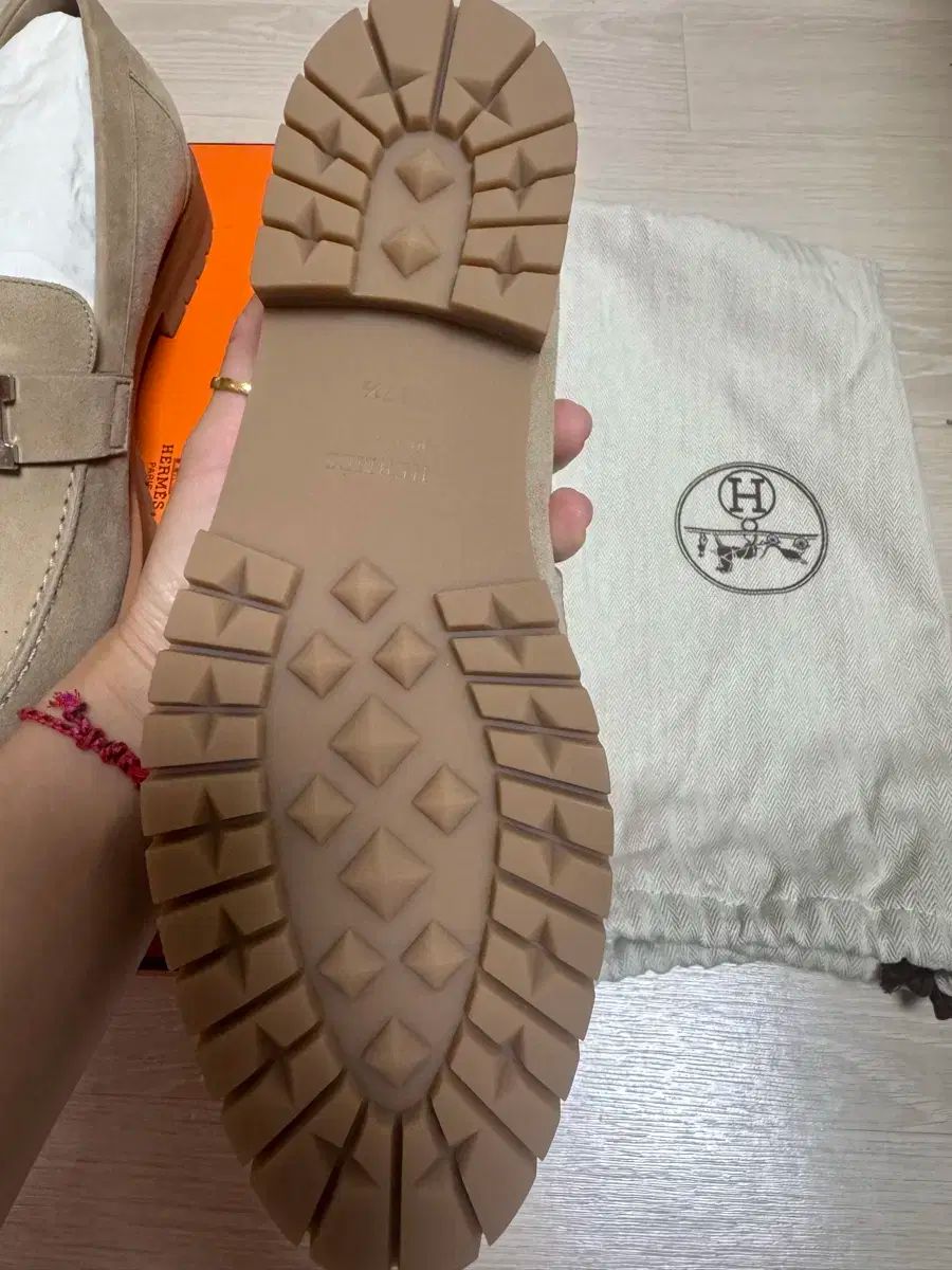 Hermes エルメス スウェード スエード ローファー 37 1 2