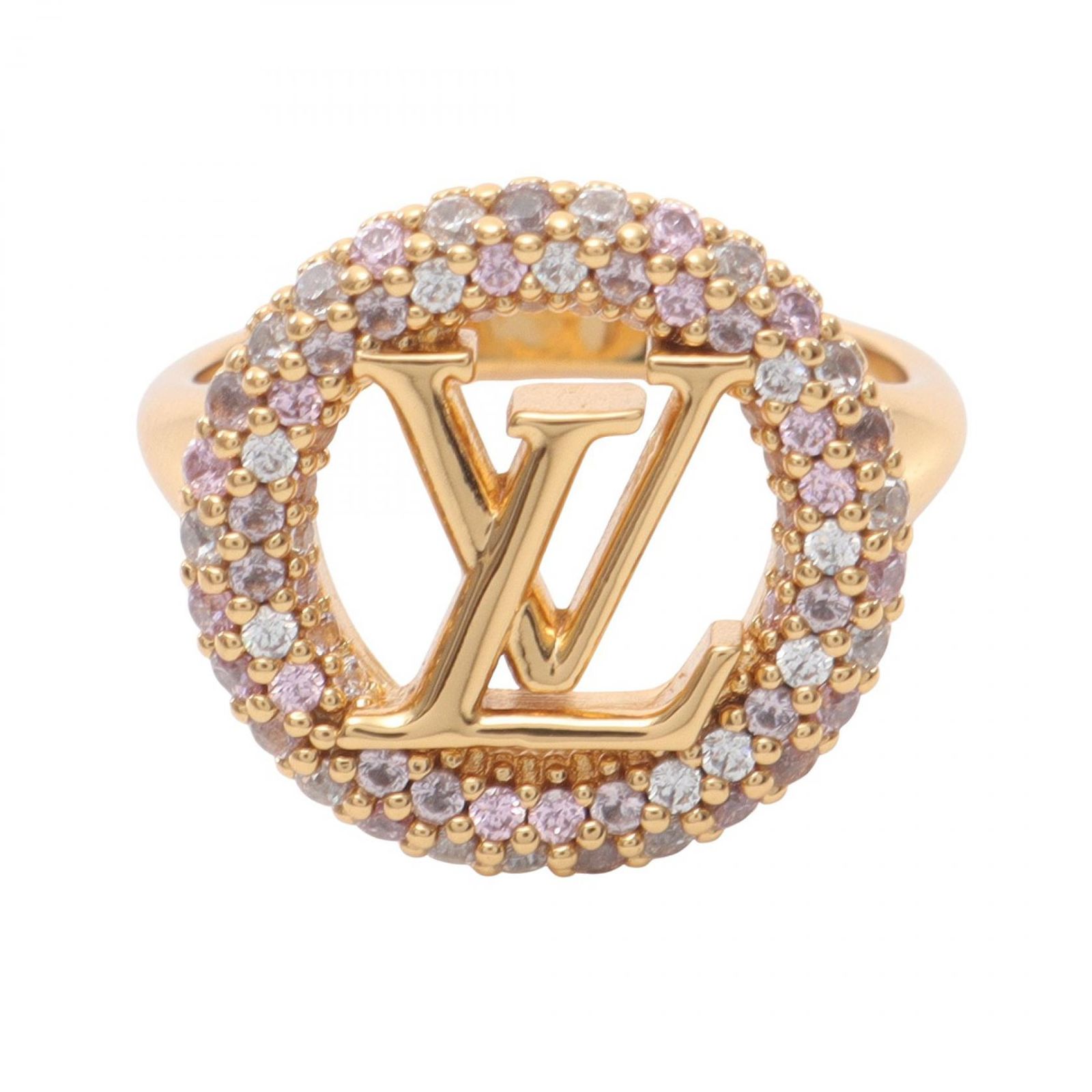 ルイ ヴィトン LOUIS VUITTON リング 指輪 ルイーズ トレゾール M 1221 S GP ゴールドメッキ レディース A