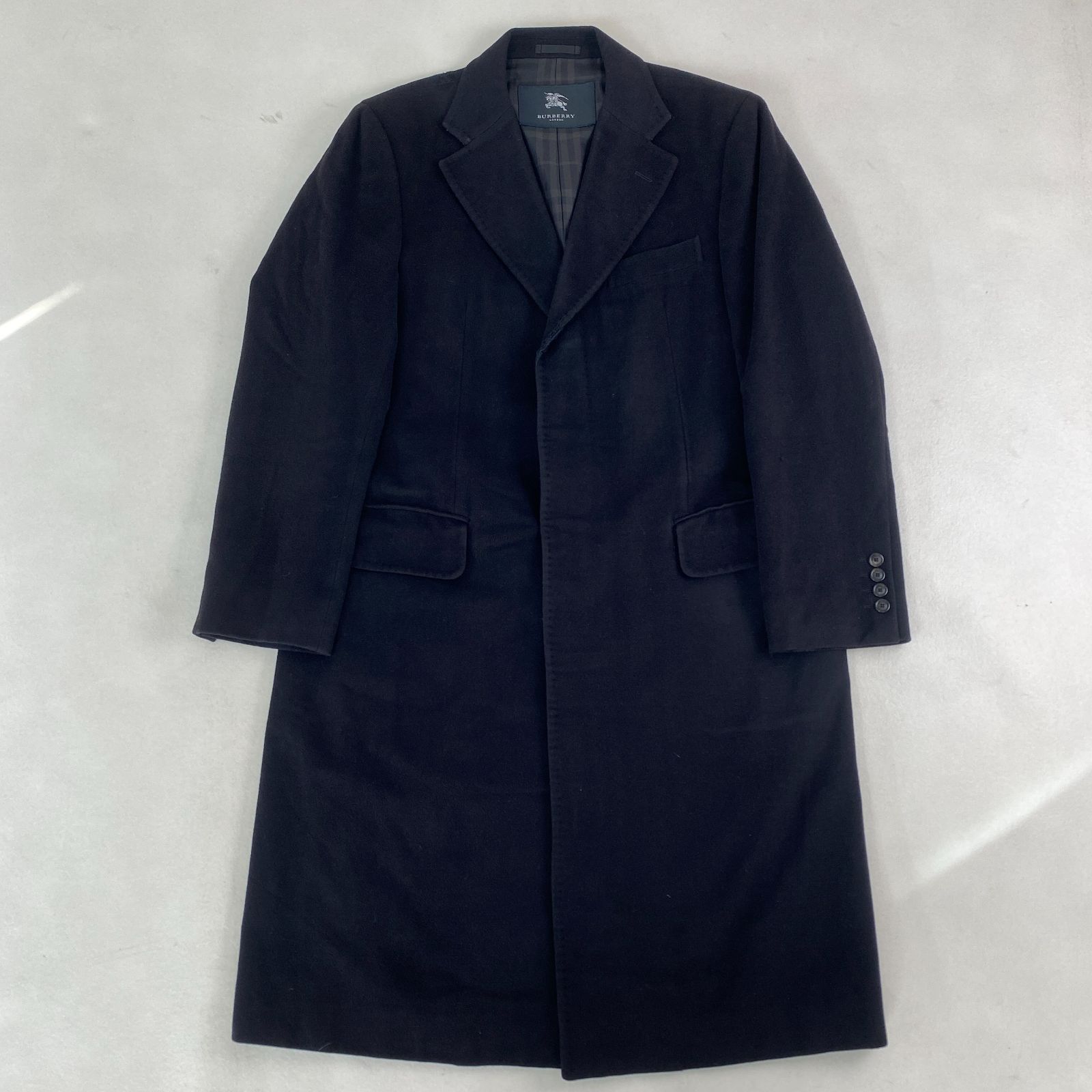 バーバリーロンドン ロングコート ノバチェック カシミヤ セール中