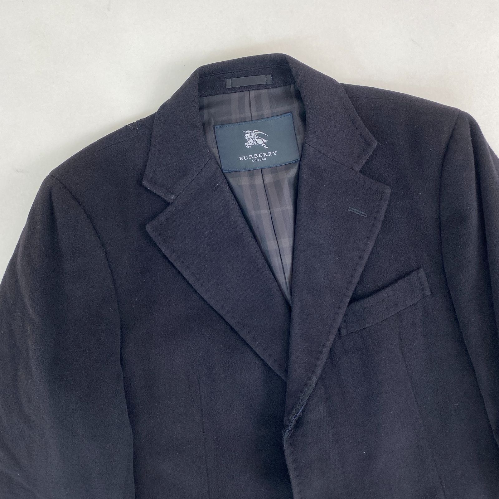 バーバリーロンドン ロングコート ノバチェック カシミヤ セール中