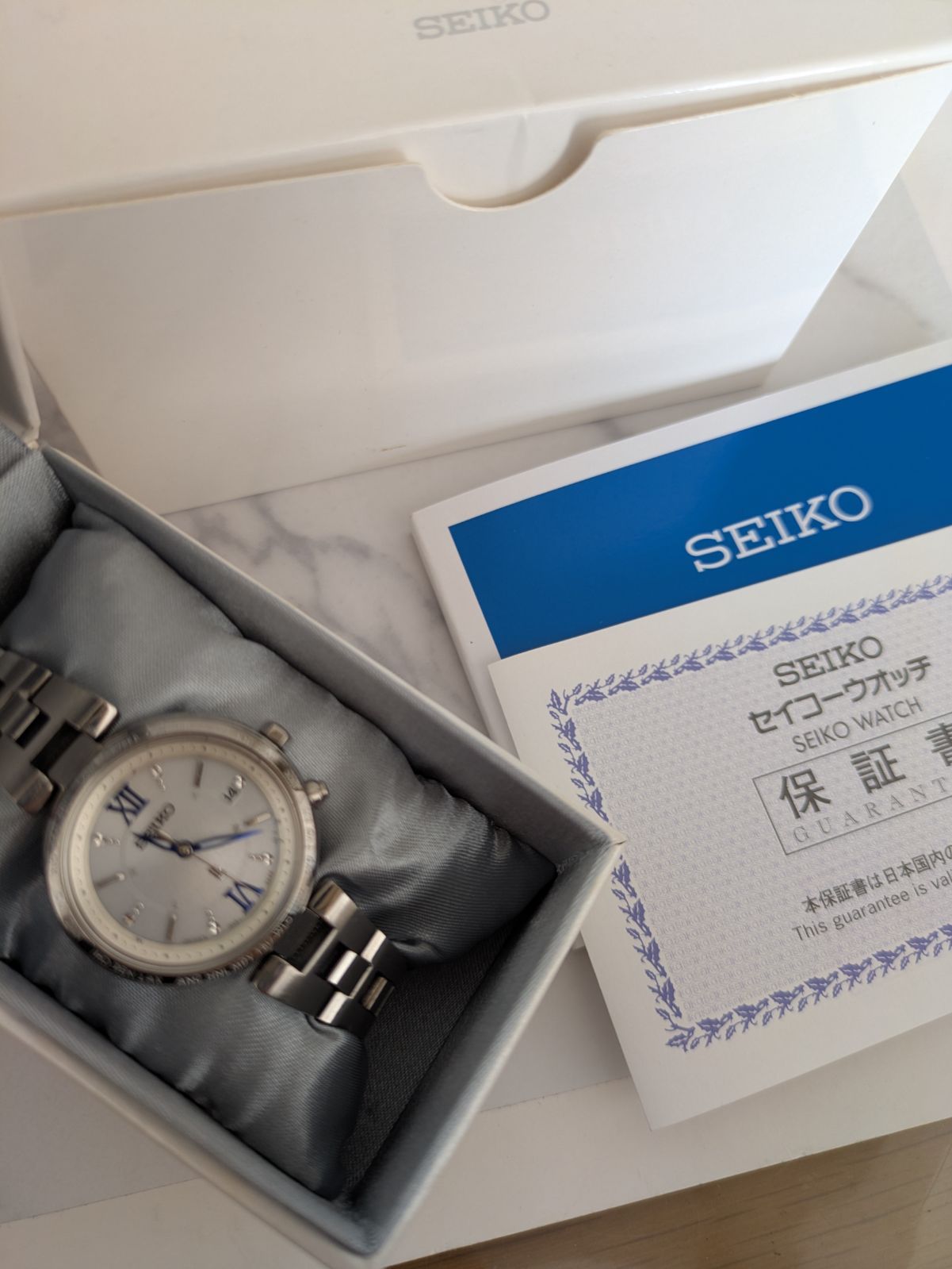 稼働品 SEIKO ルキア SSQV013 ソーラー電波時計 - メルカリ