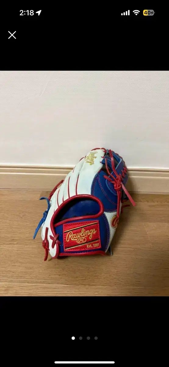 Rawlings ローリングス 野球 グローブ 白 ブルー レッド