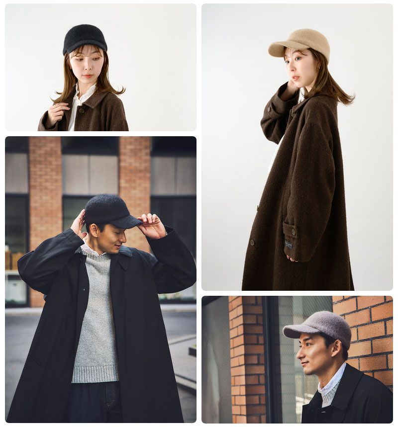 YOKOI BERET Blanka ブランカ アンゴラ混 起毛キャップ ヨコイベレー よこい yo-br 020 キャップ 帽子 秋 冬 ニット メンズ レディース 国産