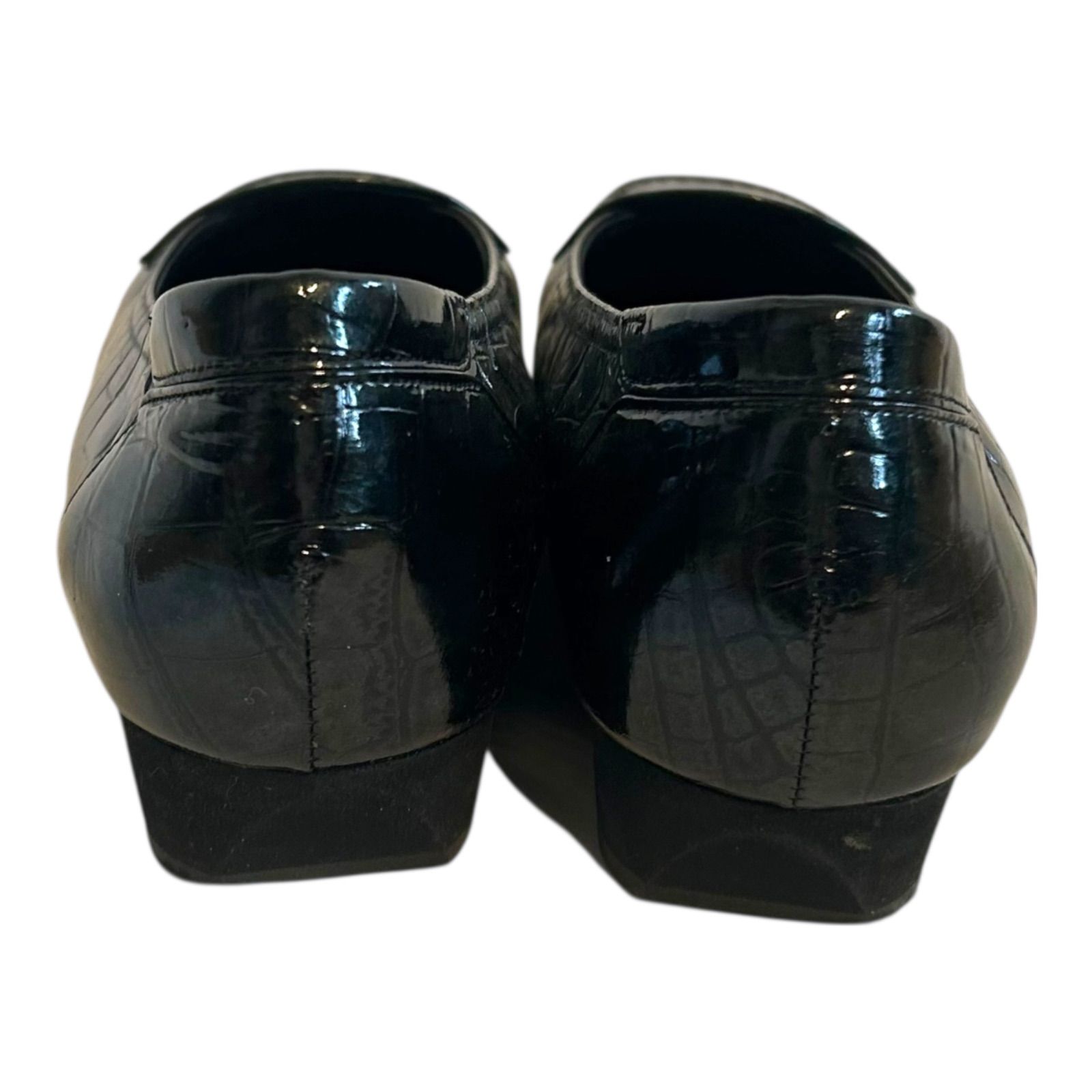 Z1606 MIHAMA ミハマ フラットシューズ ブラック レディース 24cm