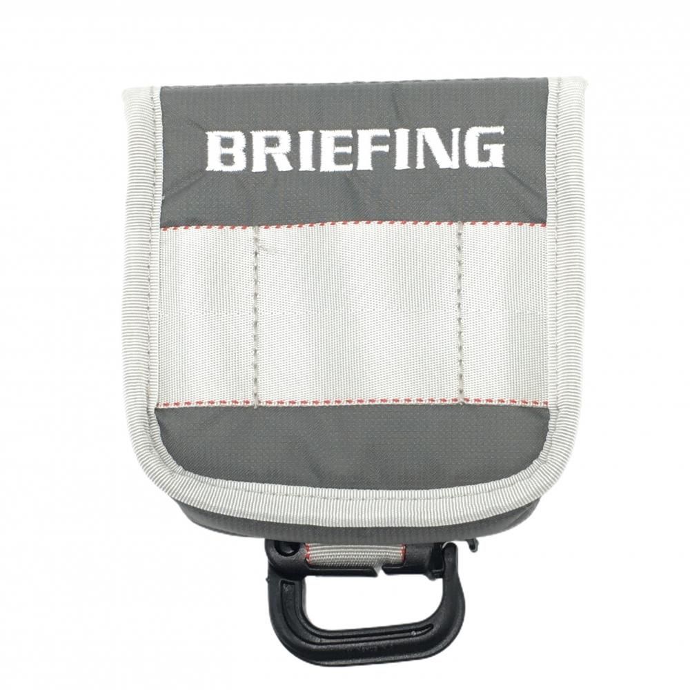 超 ブリーフィング パターカバー グレー×ライトグレー マレット型 グリムロック ヘッドカバーゴルフ モデル BRIEFING