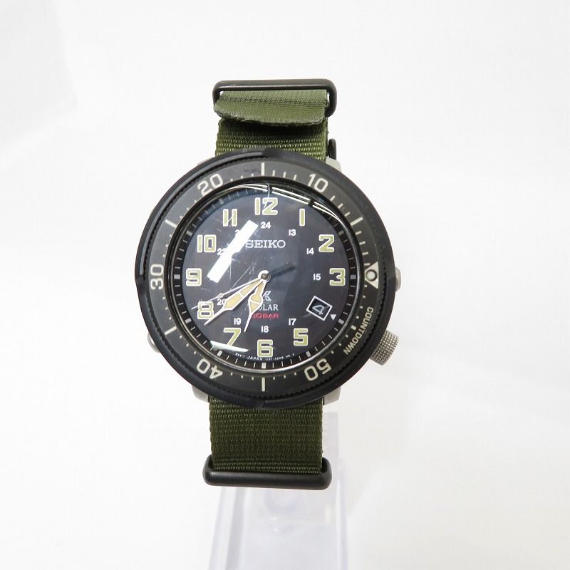 瀬戸大橋店 SEIKO セイコー 腕時計 アナログソーラー PROSPEX 17AW 別注 700本 SBDJ033 カーキ 131