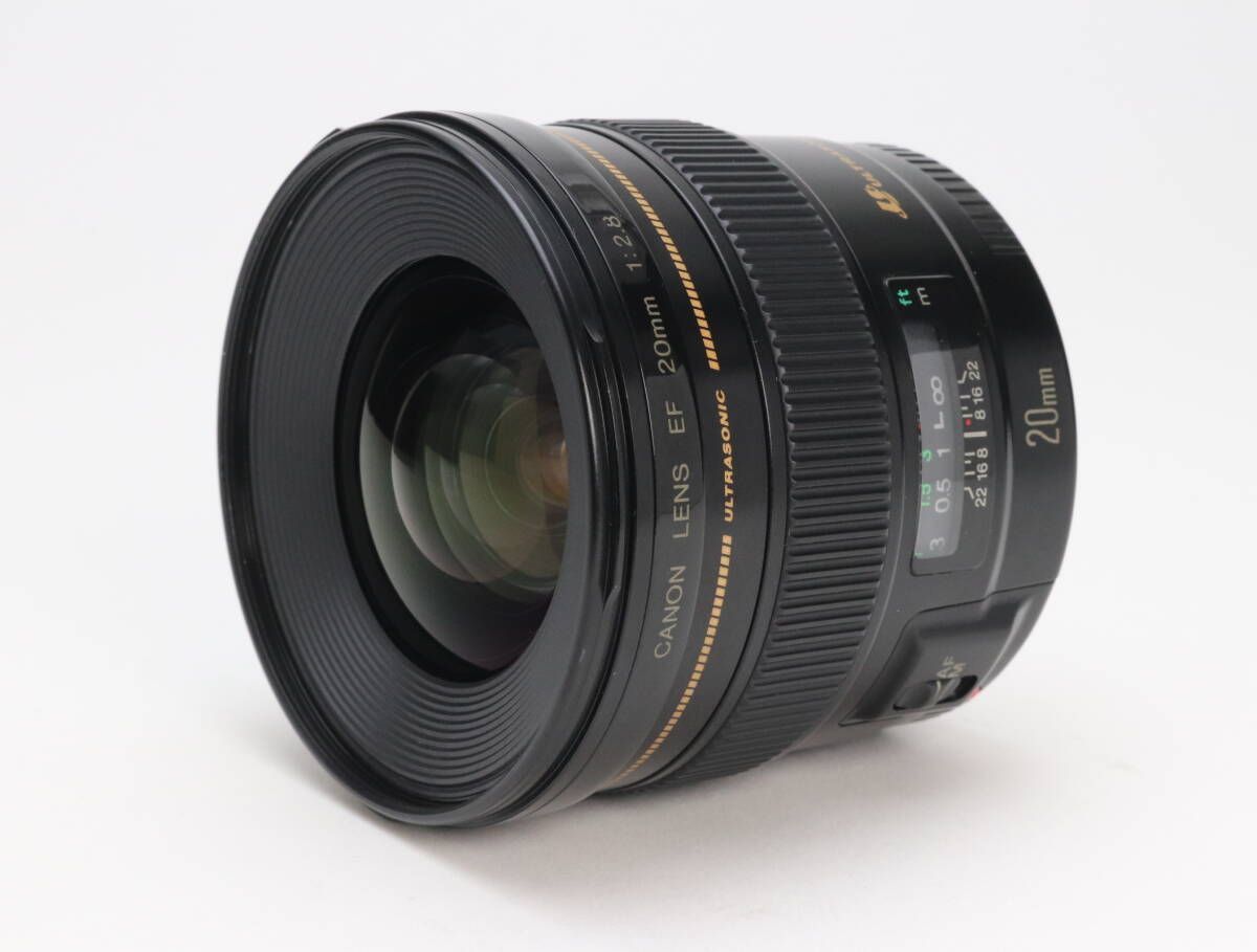 B 並品 Canon キヤノン EF 20mm F2.8 USM 初期不良返品対応 111-104