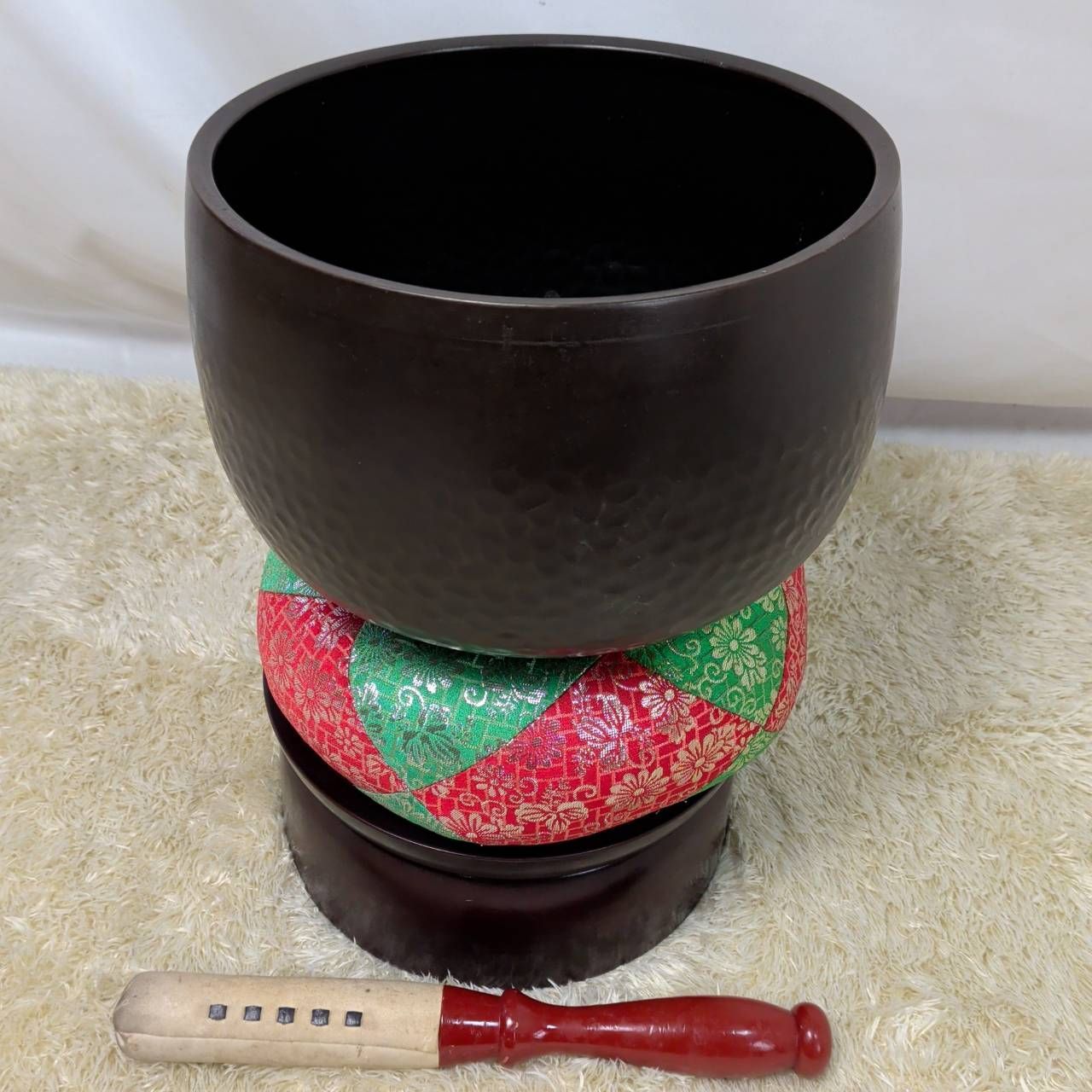 仏具セット おりん 大 8寸 8号 りん布団 台 りん棒