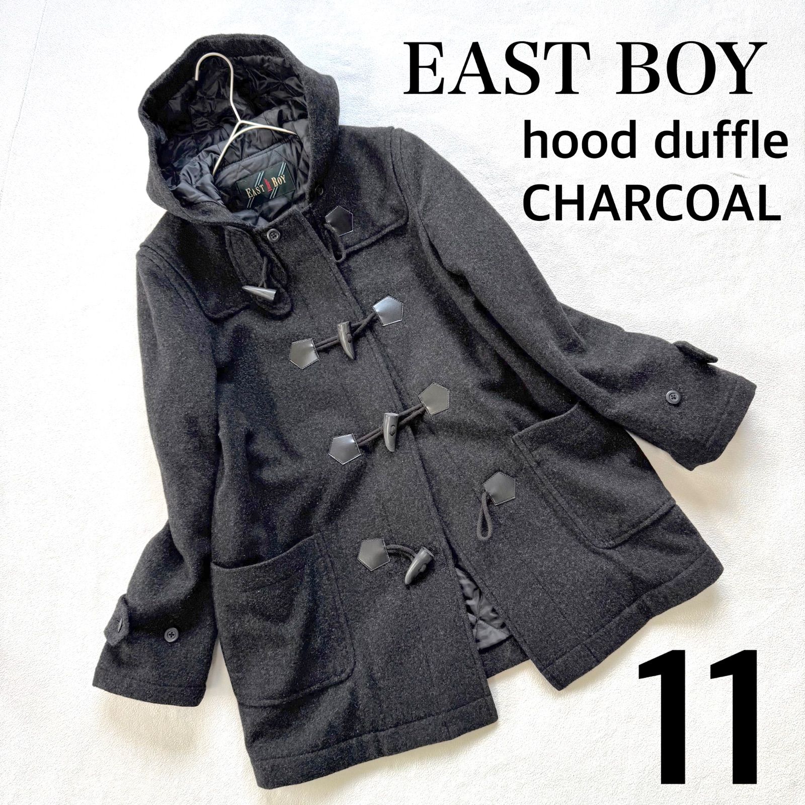 極美品・11号✨イーストボーイ ダッフルコート ウール キルティング