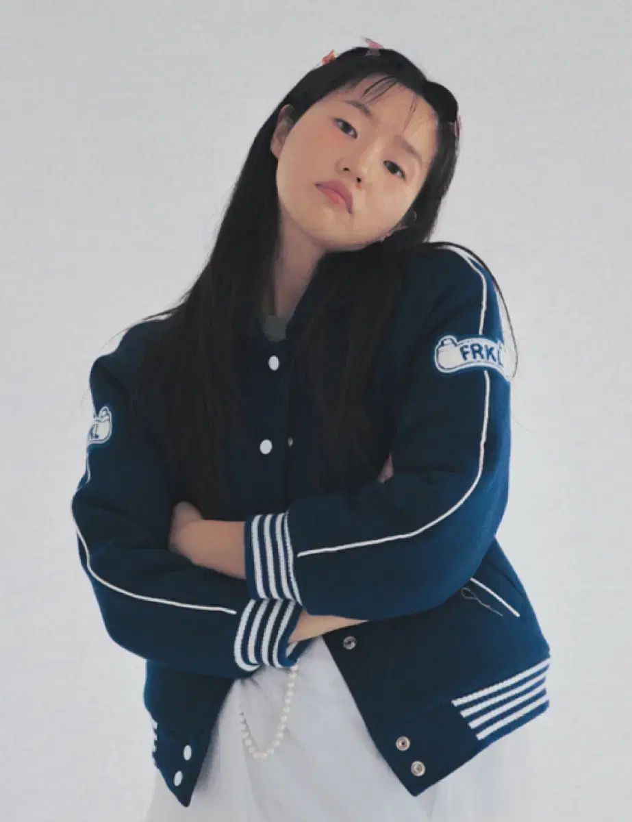 フレックル ラグラン スタジャン ブルー s freckle