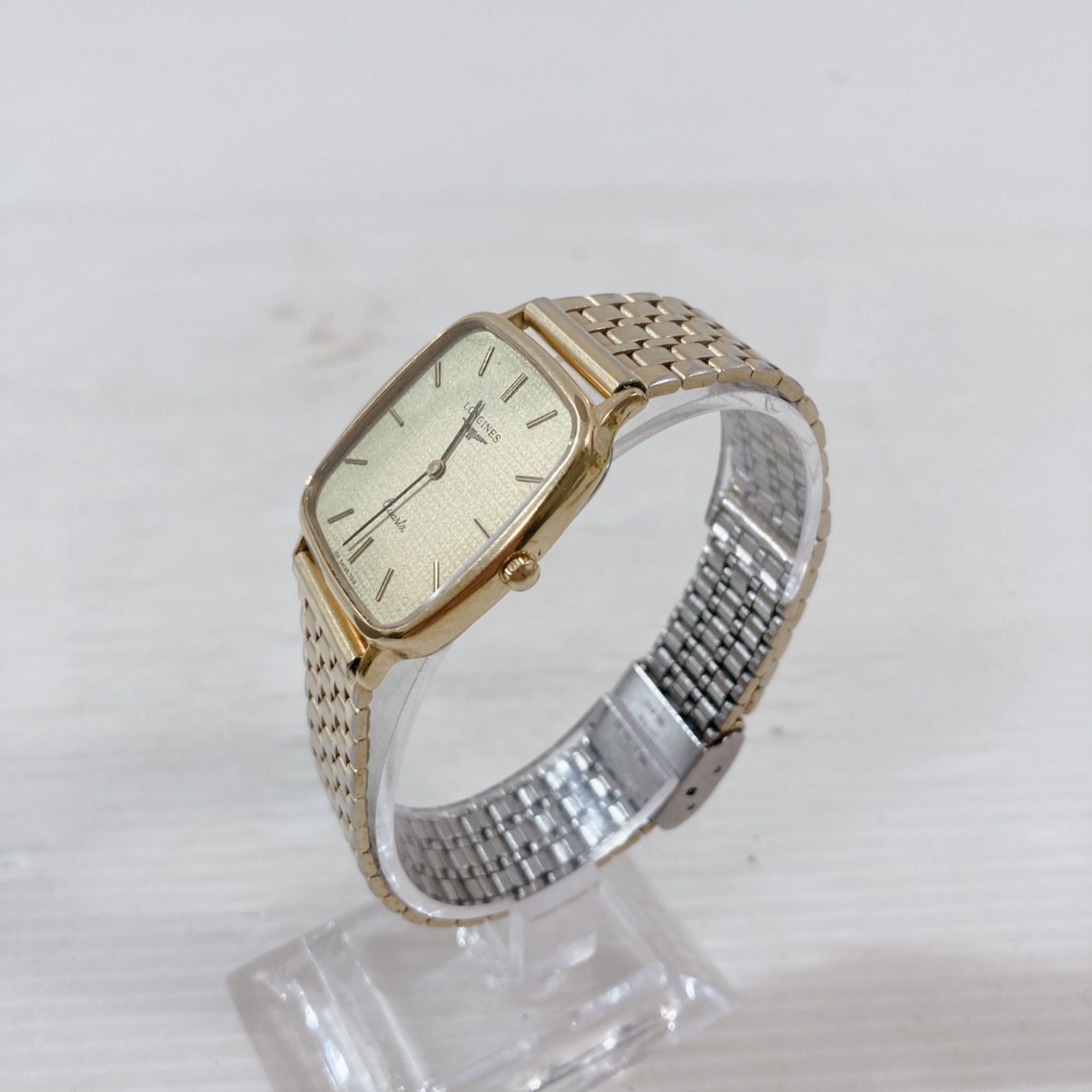 ロンジン クォーツ腕時計 モデル番号150 7019 ゴールドトーン メンズモデル ヴィンテージ 腕時計 メンズファッション おしゃれ 金属ベルト