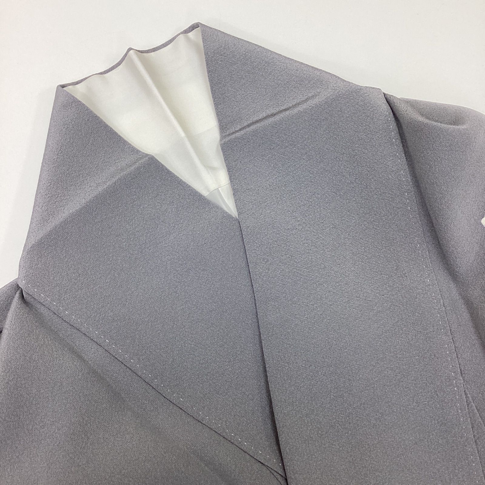 中古品 袷着物 付け下げ 縫紋 落款 加賀友禅 ワイドサイズ 正絹R25