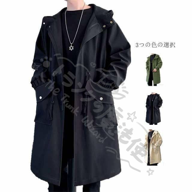 人気商品モッズコート メンズ フード付き ロングコート ミリタリー