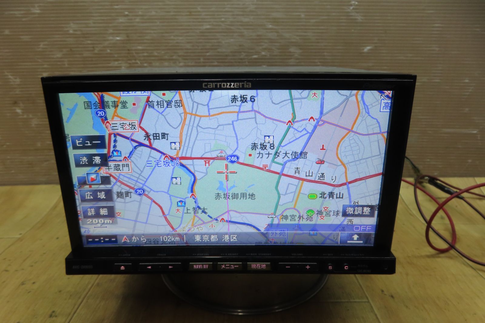 タッチパネル正常 付 F 4667 カロッツェリア AVIC ZH 9990 HDDナビ 地図2012年 CD DVD再生OK