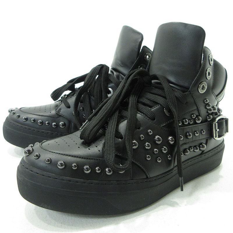 JIMMY CHOO ジミーチュウ スニーカー RUBEN ルーベン スタッズ ブラック サイズ 40 約24 5 cm 135