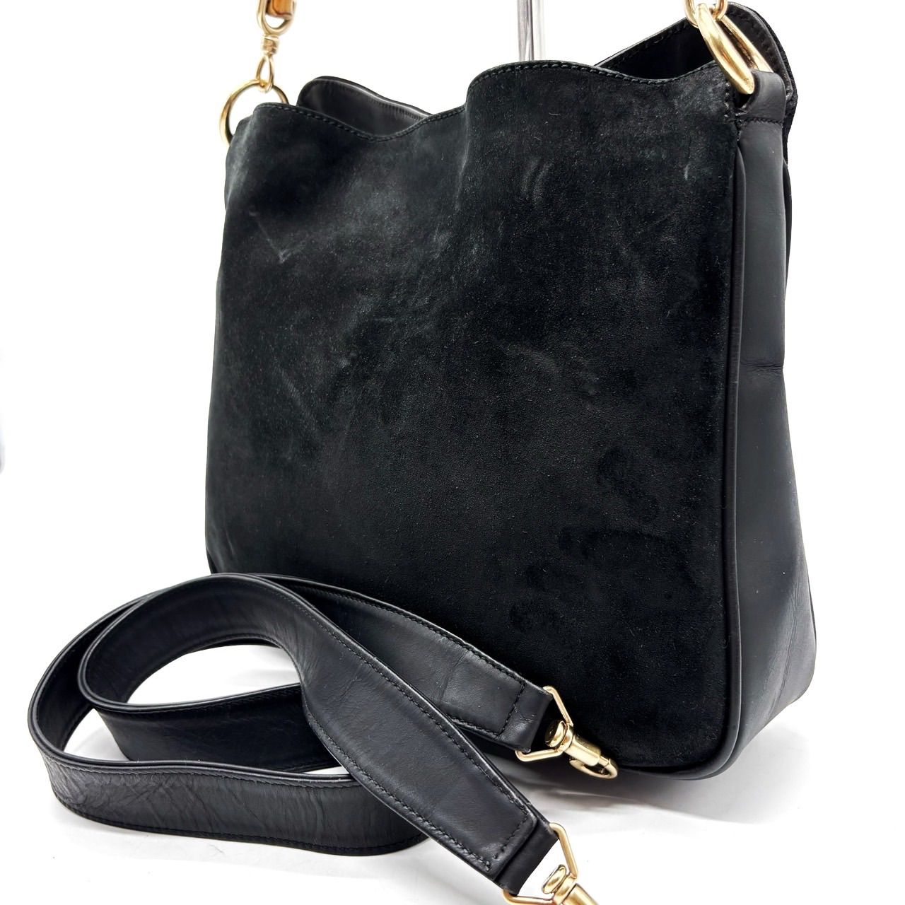 ✨良品✨ GUCCI グッチ 2way ショルダーバッグ ブラック 黒 