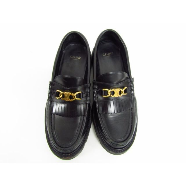 CELINEトリオンフチェーン付きマーガレット ローファー トリオンフチェーン付き CELINE マーガレット ローファー / ポリッシュ