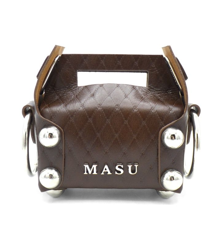 エムエーエスユー MASU 25AW LEATHER CAKE BAG PETIT M25F9OJ007 レザー ケーキ ペティット ハンド バッグ 45278