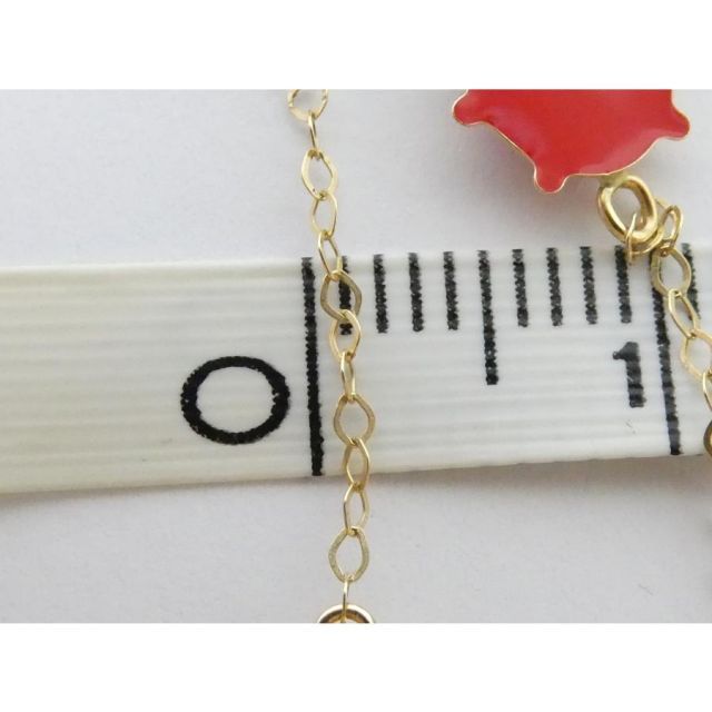 UNOAERRE ウノアエレ18Kてんとう虫ブレスレット　未使用　完売品 UNOAERRE ウノアエレ てんとう虫ブレスレット 750 K18 約0.9g 全長約