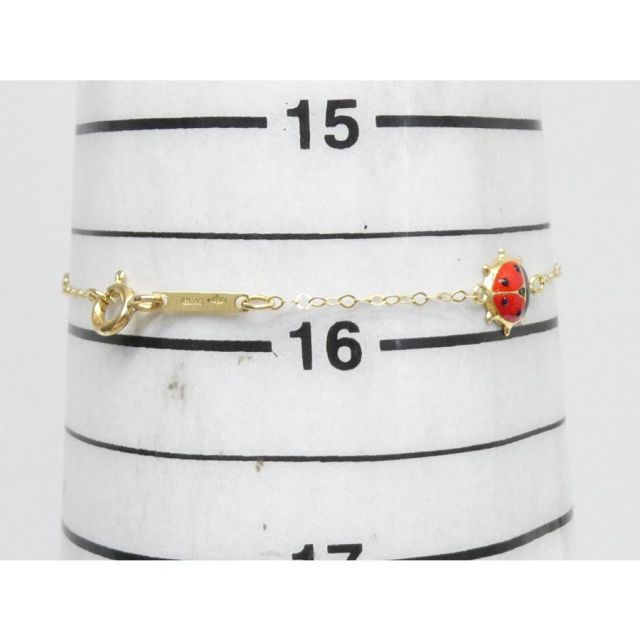 UNOAERRE ウノアエレ18Kてんとう虫ブレスレット　未使用　完売品 UNOAERRE ウノアエレ てんとう虫ブレスレット 750 K18 約0.9g 全長約