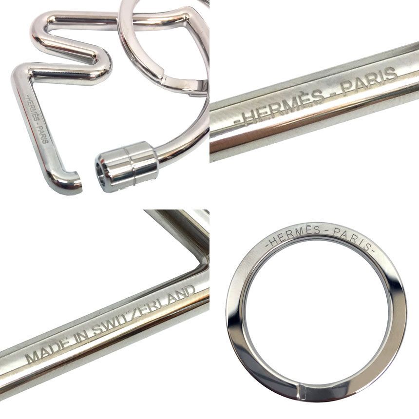 エルメス HERMES キーホルダー キーリング Porte-cles Cheval シュバル 馬 シルバー aq11933