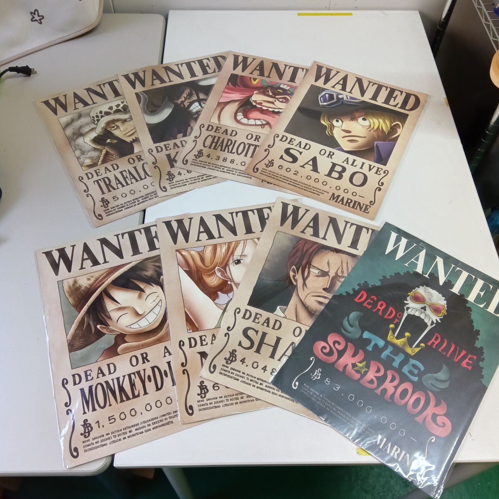 未開封品】ONE PIECE/ワンピースポスター A3サイズ 8枚セット A915