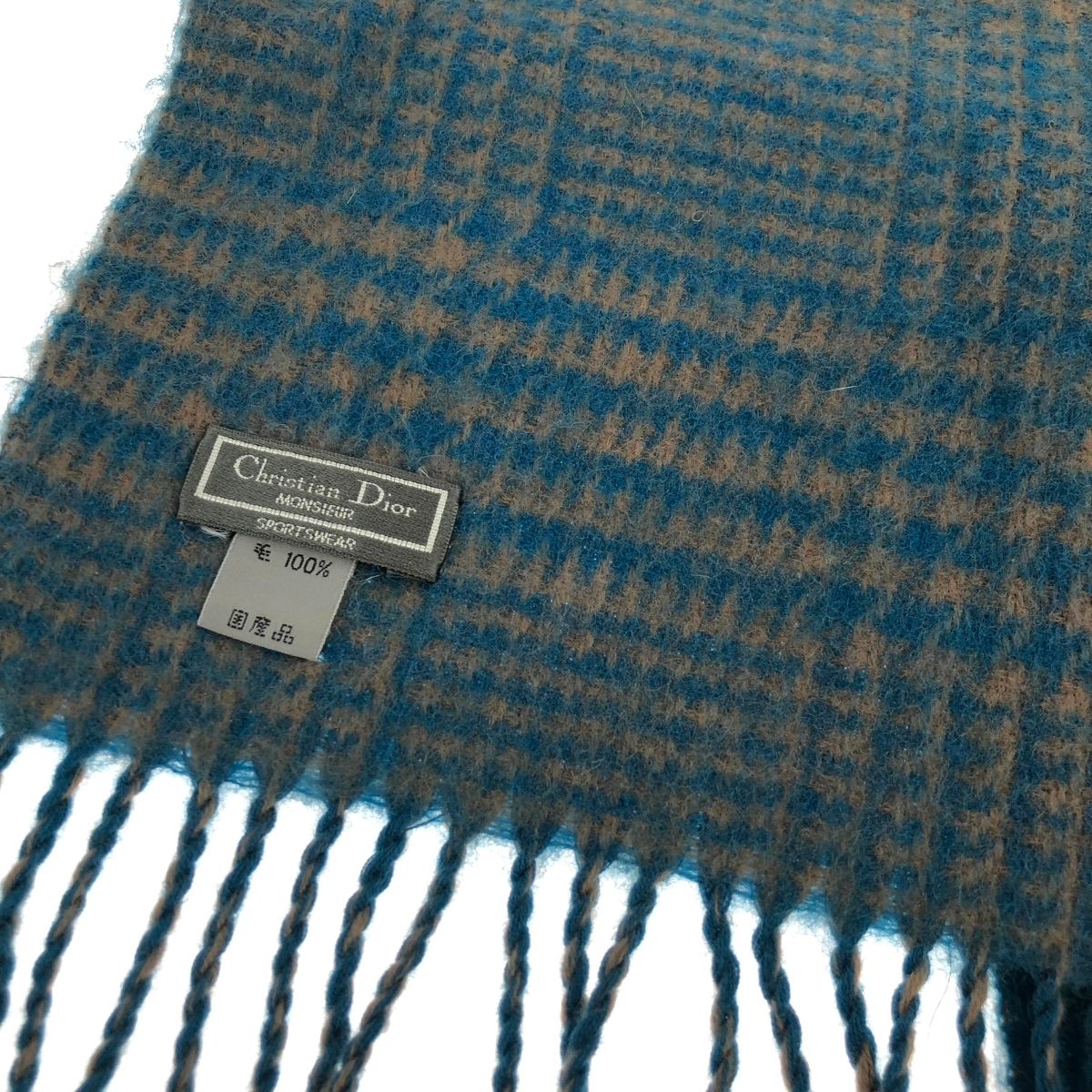 Christian Dior クリスチャンディオール マフラー ウール100