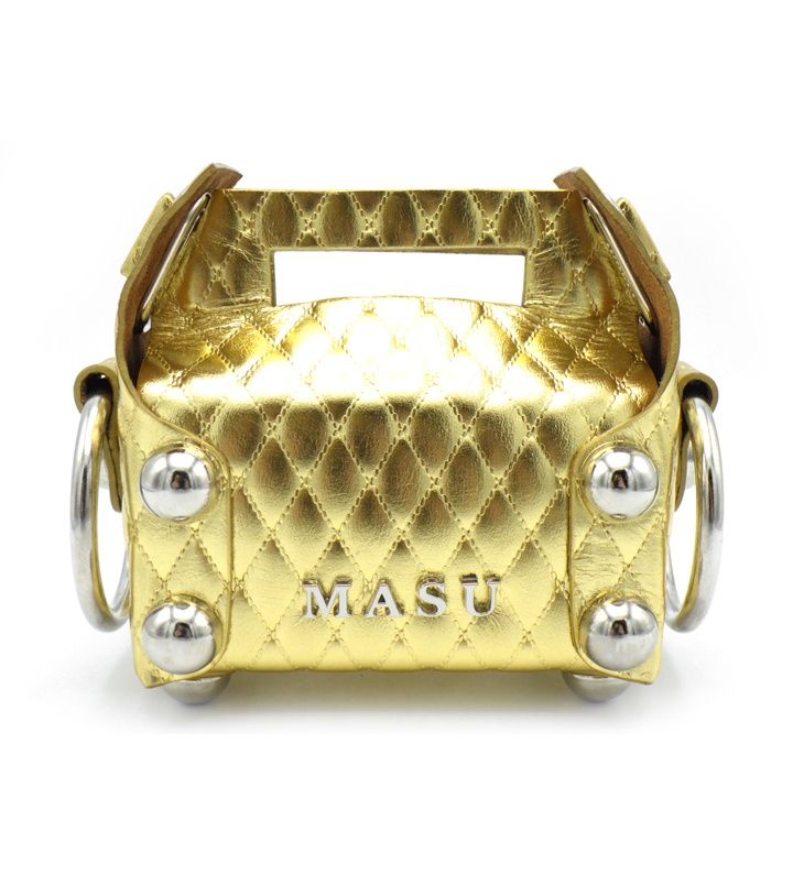 エムエーエスユー MASU 25AW LEATHER CAKE BAG PETIT M25F9OJ007 レザー ケーキ ペティット ハンド バッグ 45280