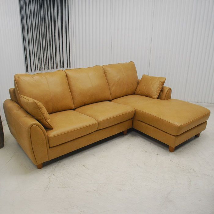 アウトレット 現品限り 一部 大 北欧調モダン ナチュラルモダン L型カウチソファー シンプルモダン 240905-ヘンリー左カウチ