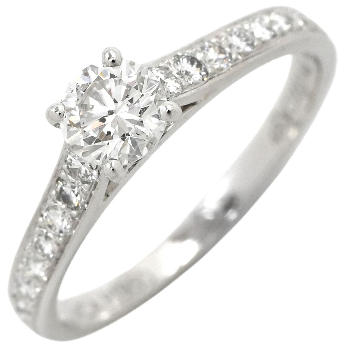 ヴァンクリーフアーペル Van Cleef - Arpels リング 指輪 ロマンス ソリティア ダイヤリング Pt950 ダイヤモンド プラチナシルバー 48 JP8 1P 1粒 8号 箱