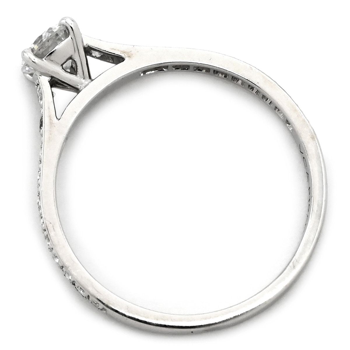 ヴァンクリーフアーペル Van Cleef - Arpels リング 指輪 ロマンス ソリティア ダイヤリング Pt 950 ダイヤモンド プラチナシルバー 48 JP 8 1 P 1粒 8号 箱