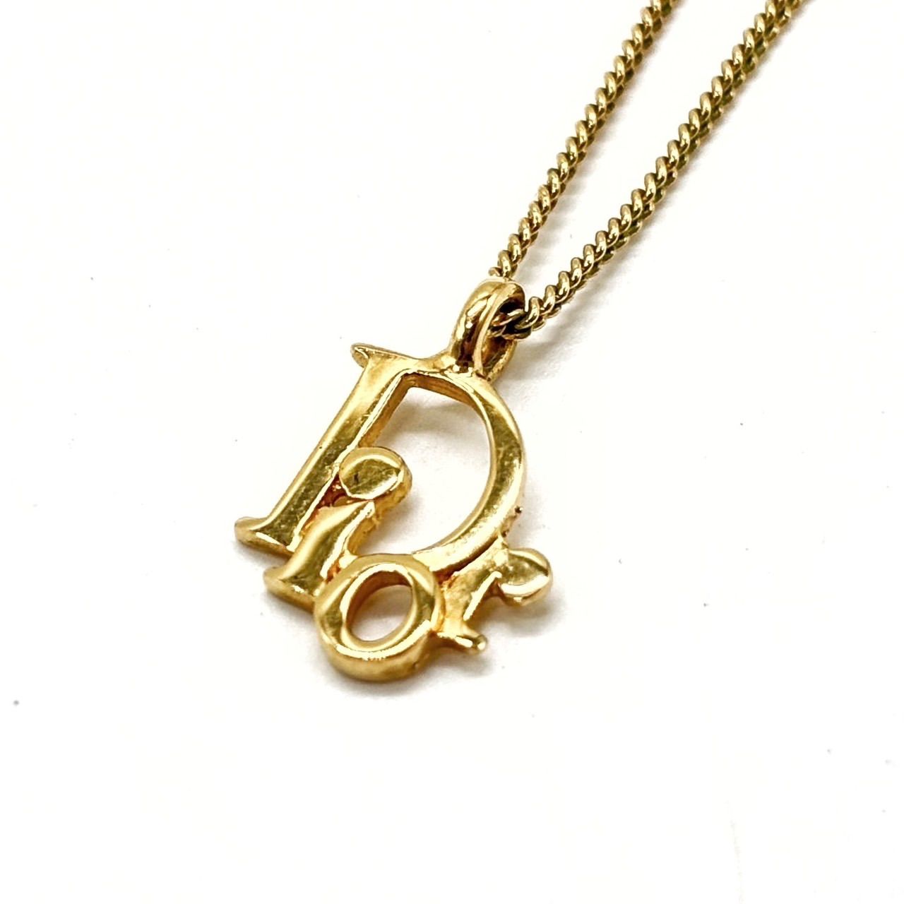 Christian Dior クリスチャンディオール ネックレス チェーン CD金具 ゴールド 金 ユニセックス レディース メンズ 男女兼用 ヴィンテージ