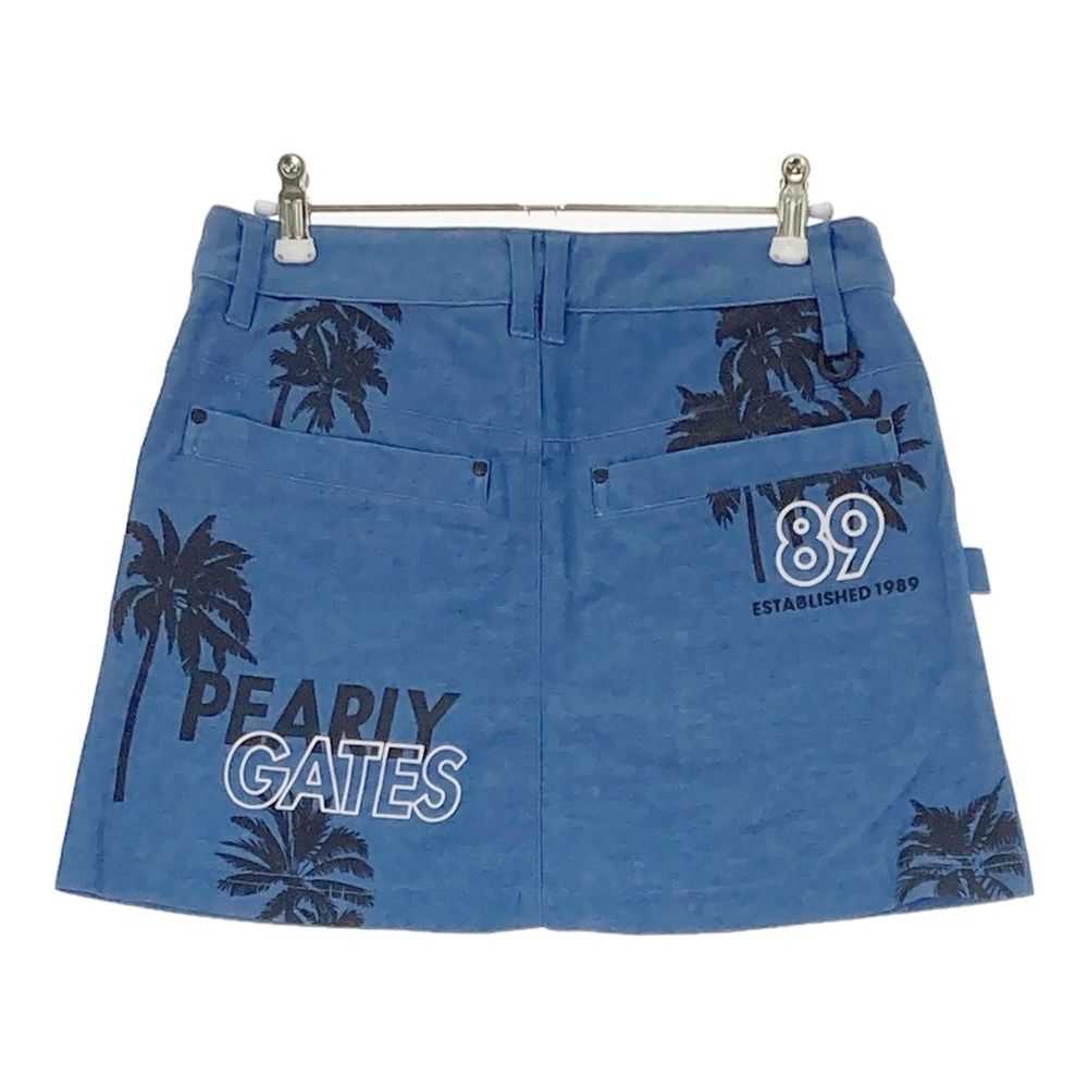 サイズ 0 PEARLY GATES パーリーゲイツ デニム風スカート ネイビー系 ゴルフウェア レディース ストスト