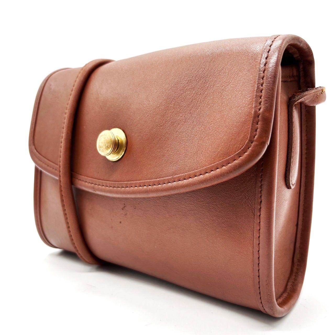 coach y 2 k turn lock shoulderbag brown g ladies men s unisex コーチ ショルダーバッグ