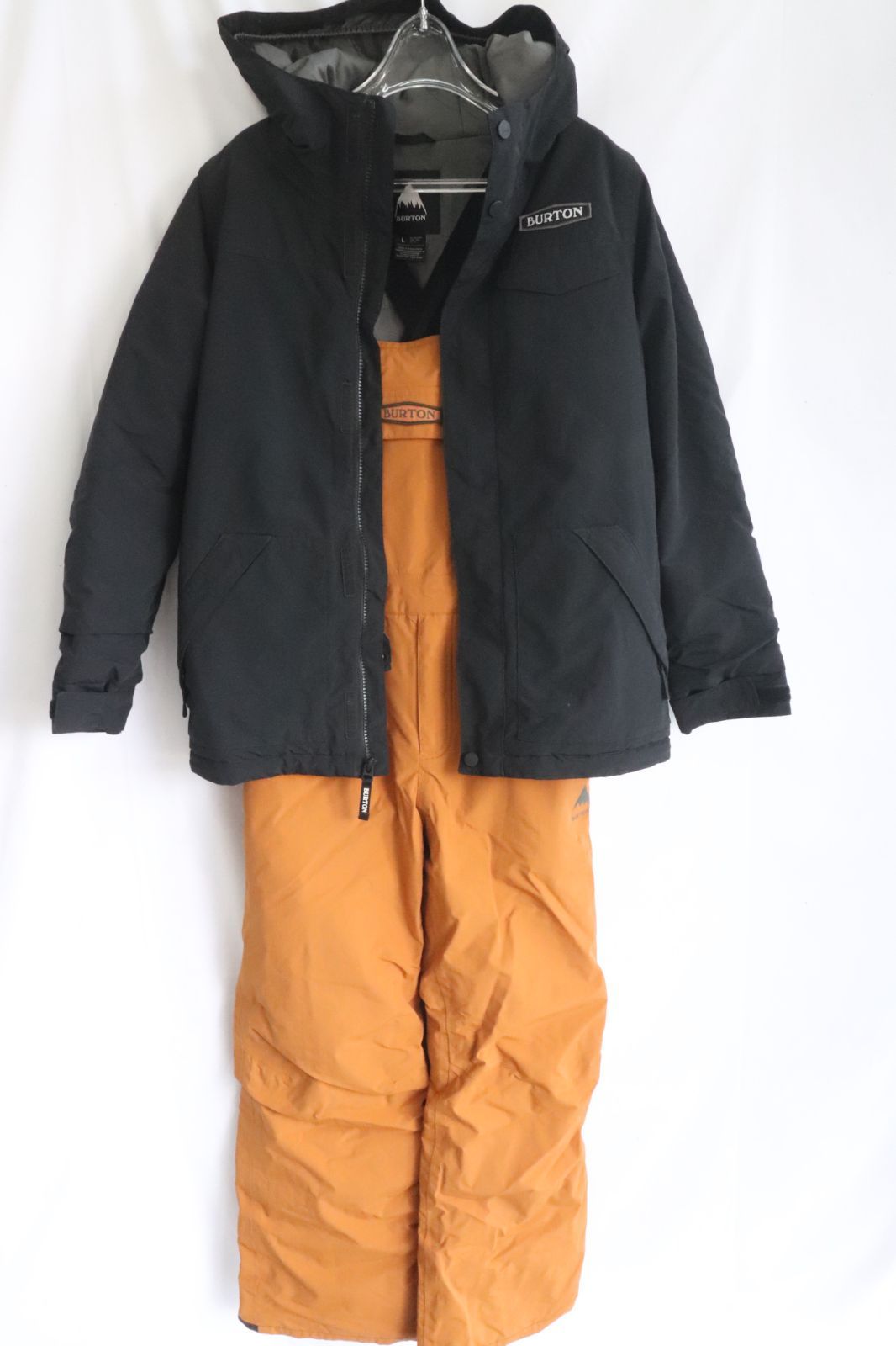ト長 BURTON バートン スノーボードウェア セット 150センチ サイズ キッズ ブラック オレンジ系 IR0S01