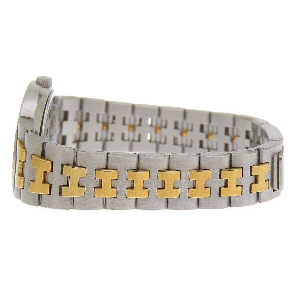  HERMES エルメス セリエ ステンレススチール 金メッキ クオーツ アナログ表示 レディース 白文字盤 腕時計 その他 時計