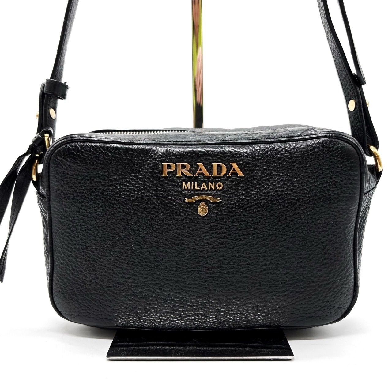 良品✨プラダ カメラバッグ ショルダーバッグ 三角プレート ナイロン 