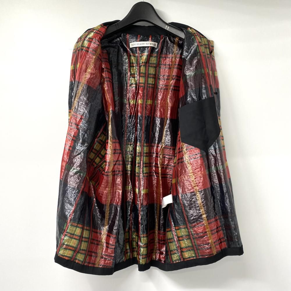 中古】soe READY TO WEAR ステンカラー ジャケット ブラック サイズ0