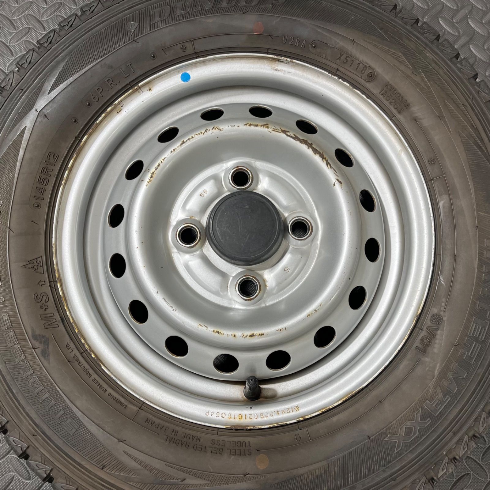 18〜22年製 145 R 12 6 PRLT ダンロップ ウインターマックスSV 01 スズキ キャリィ エブリィ スタッドレスタイヤ 1194 Y