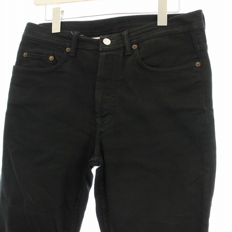 アクネ ストゥディオズ Acne Studios デニムパンツ ボタンフライ 30 黒