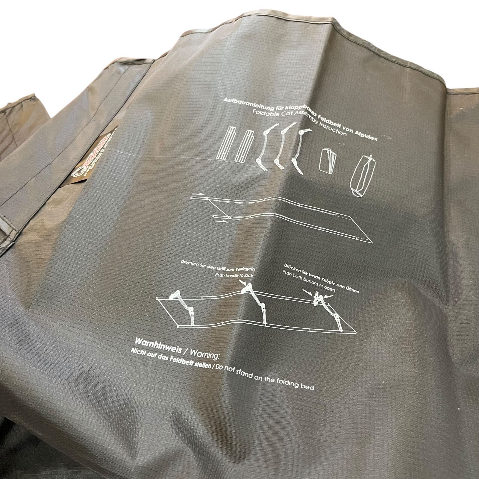 クオルツグレー コット 3つセット 収納袋付き