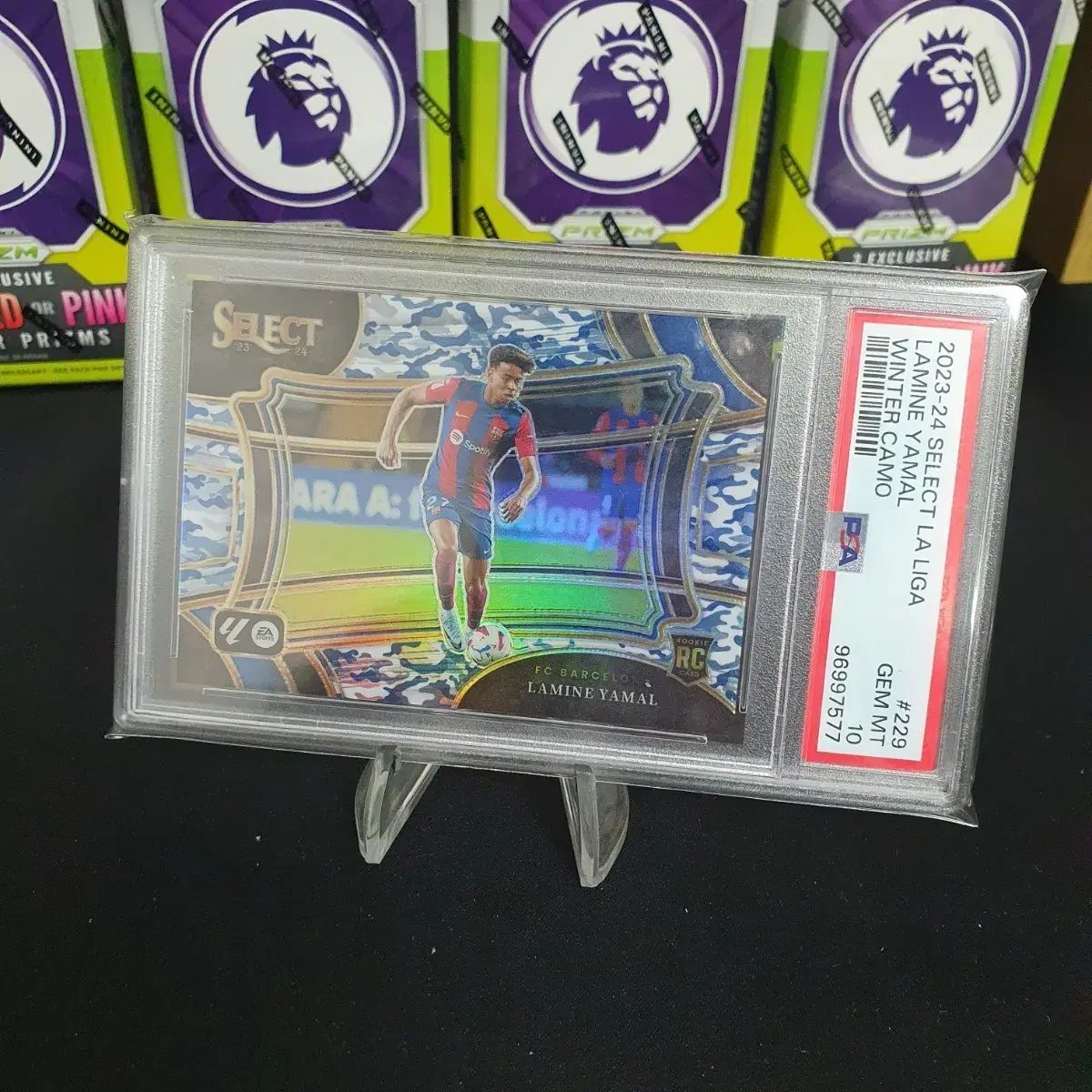 2025-24 セレクト ラミン ヤマル フィールドレベル ウィンター カモ ルーキー PSA10