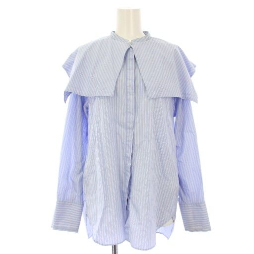 新品未使用⭐︎MAISON SPECIAL ストライプ柄レース襟長袖シャツ メゾンスペシャル MAISON SPECIAL セーラーカラー 2WAY シャツ 長袖