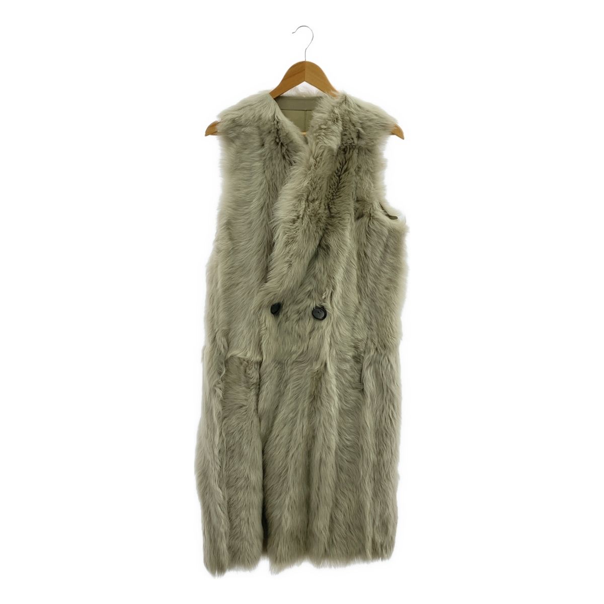 KARL DONOGHUE カールドノヒュー ラムムートンベスト XS ベージュ レディース