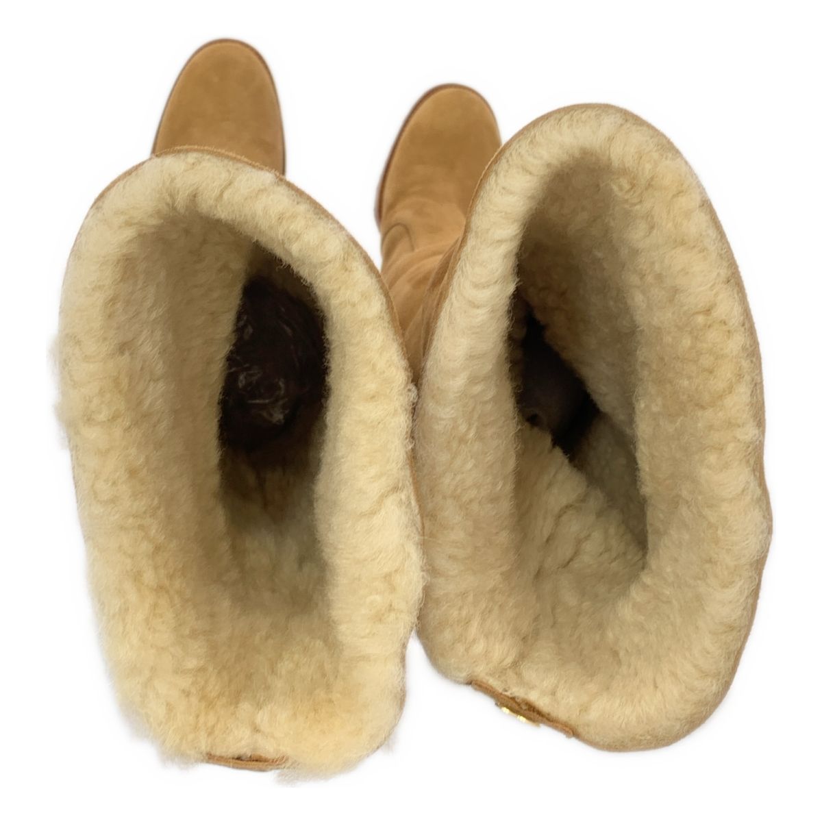  CHANEL シャネル ココマーク ボア ロングヒールブーツ 38 ブラウン レディース その他 靴